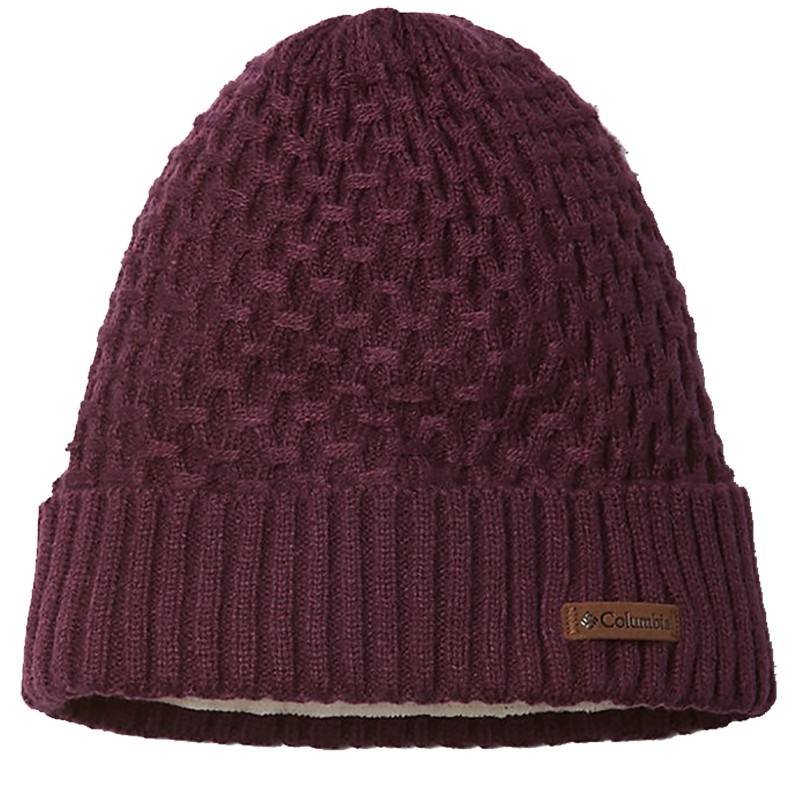 Шапка Columbia Hideaway Haven Cabled Beanie бордова 1806481-522 — фото 1