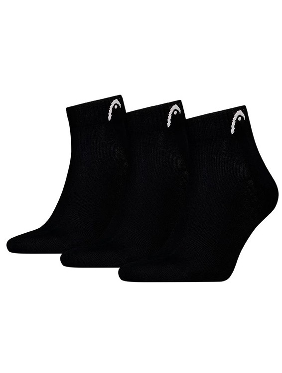 Шкарпетки чоловічі HEAD ALL SPORTS TRAINING QUARTER чорні 701229017001 изображение 3
