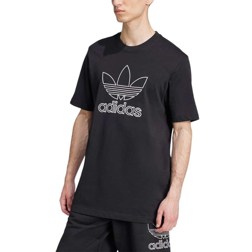 Футболка чоловіча Adidas OUTL TREF TEE чорна JP1088 изображение 1
