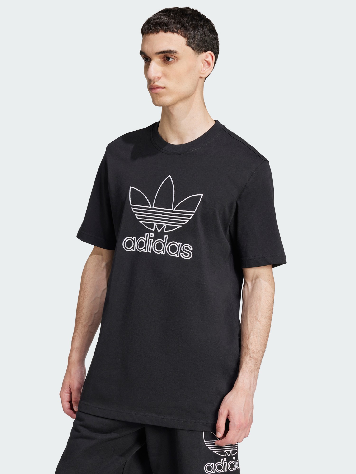 Футболка мужская Adidas OUTL TREF TEE черная JP1088 изображение 2