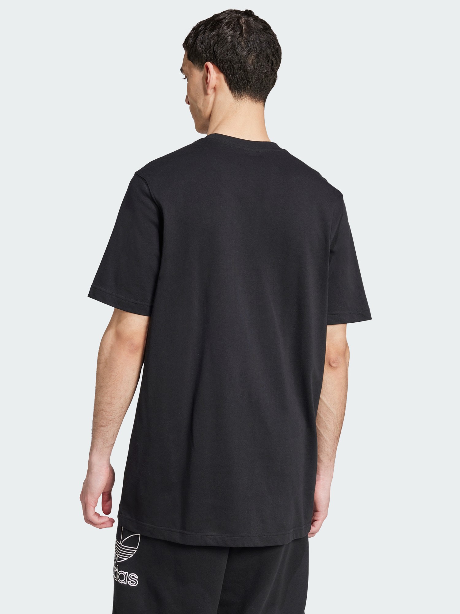 Футболка мужская Adidas OUTL TREF TEE черная JP1088 изображение 3
