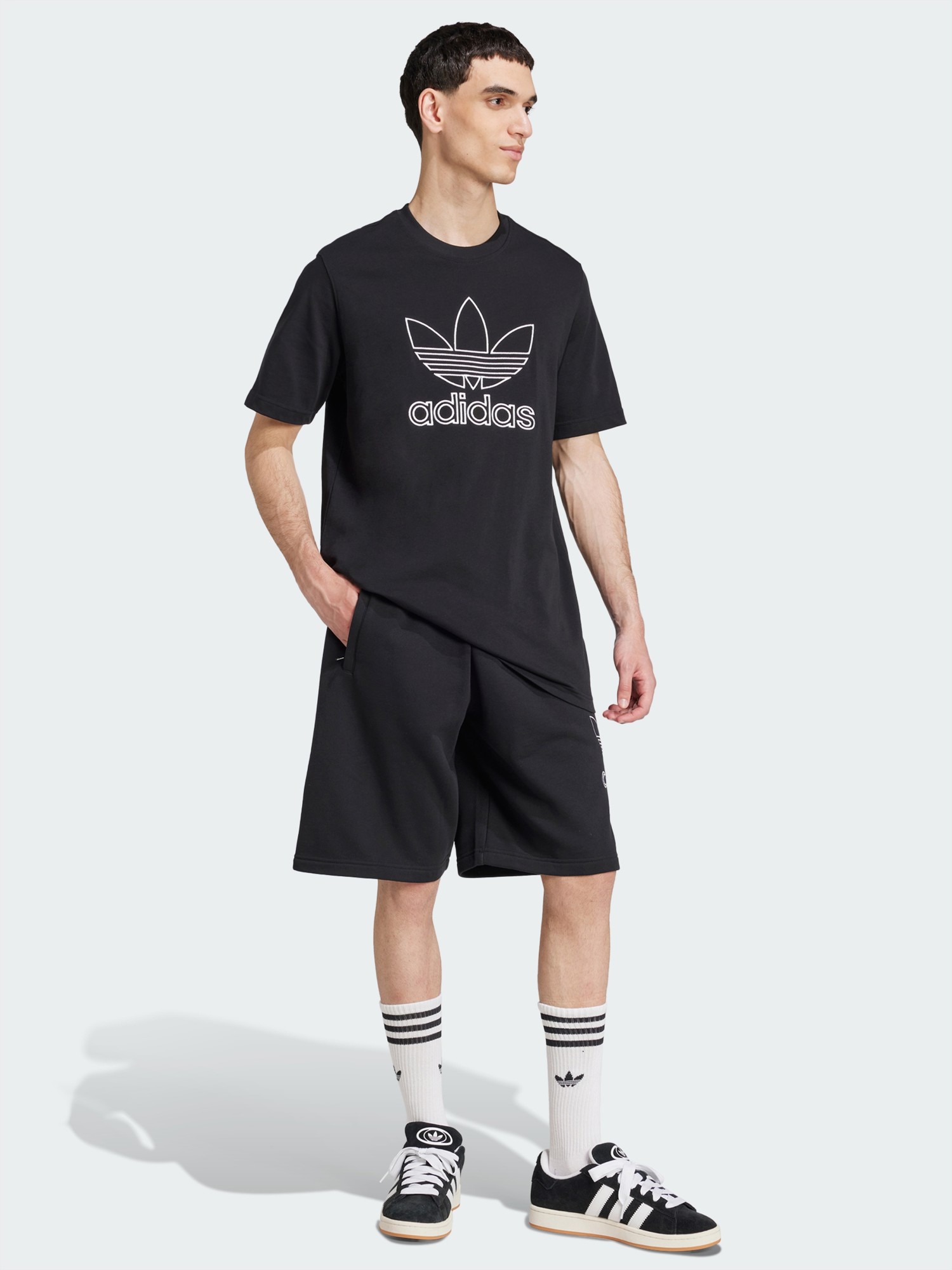 Футболка мужская Adidas OUTL TREF TEE черная JP1088 изображение 4