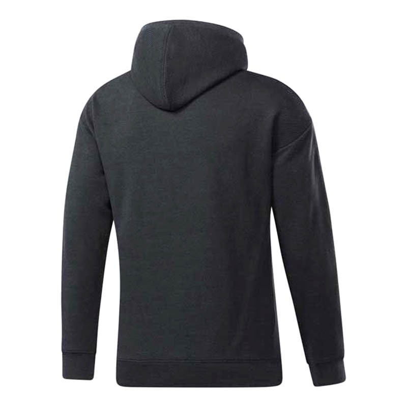 Толстовка чоловіча Reebok Training Essentials M?lange чорна FU3224  — фото 2