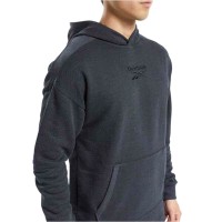 Толстовка мужская Reebok Training Essentials Mélange черная FU3224 изображение 3