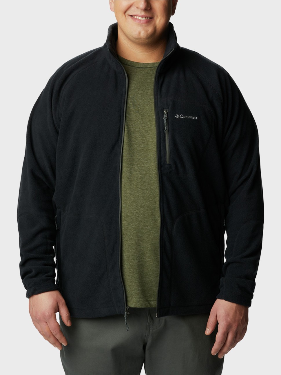 Толстовка чоловіча Columbia Fast Trek™ II Full Zip Fleece чорна 1420424-010 — фото 6