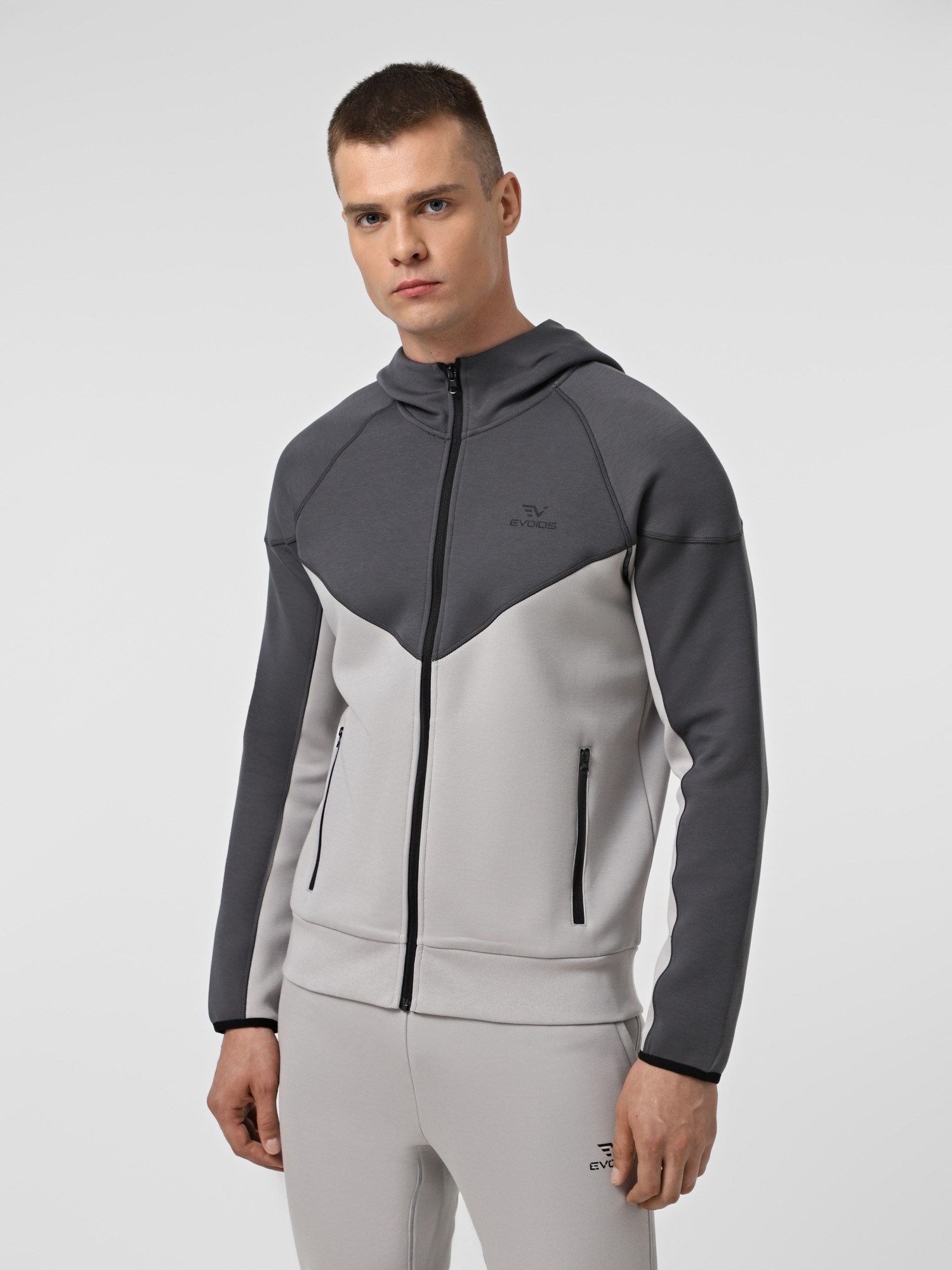 Толстовка чоловіча Evoids Damien сіра 312502-011 изображение 2