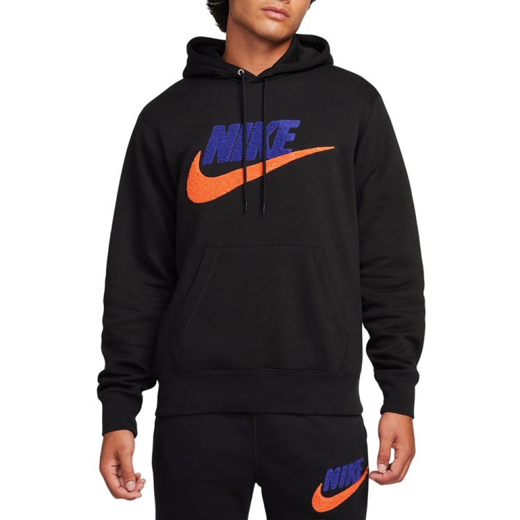 Толстовка мужская Nike M NK CLUB BB PO CHNL FTRA черная FN3104-010