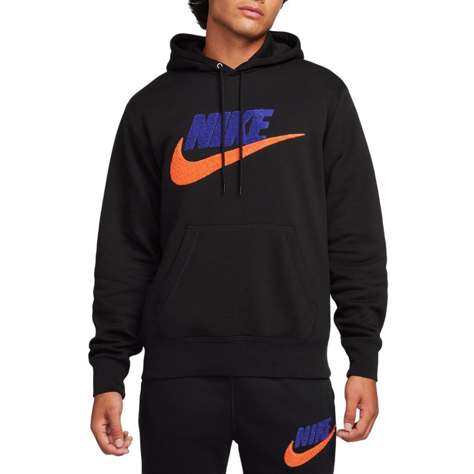 Толстовка чоловіча Nike M NK CLUB BB PO CHNL FTRA чорна FN3104-010 — фото 1