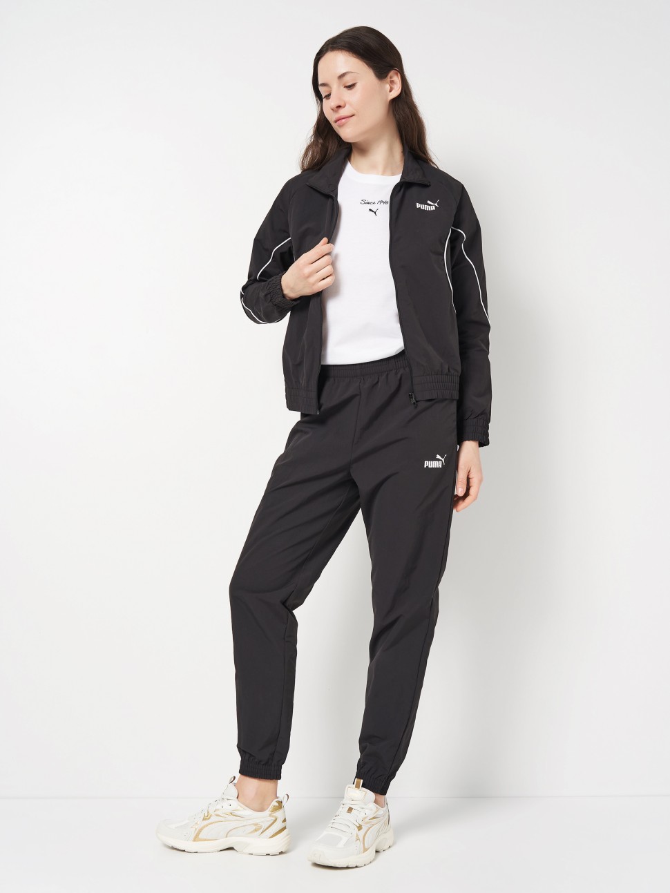 Костюм жіночий Puma Woven Tracksuit cl чорний 69190701 — фото 3