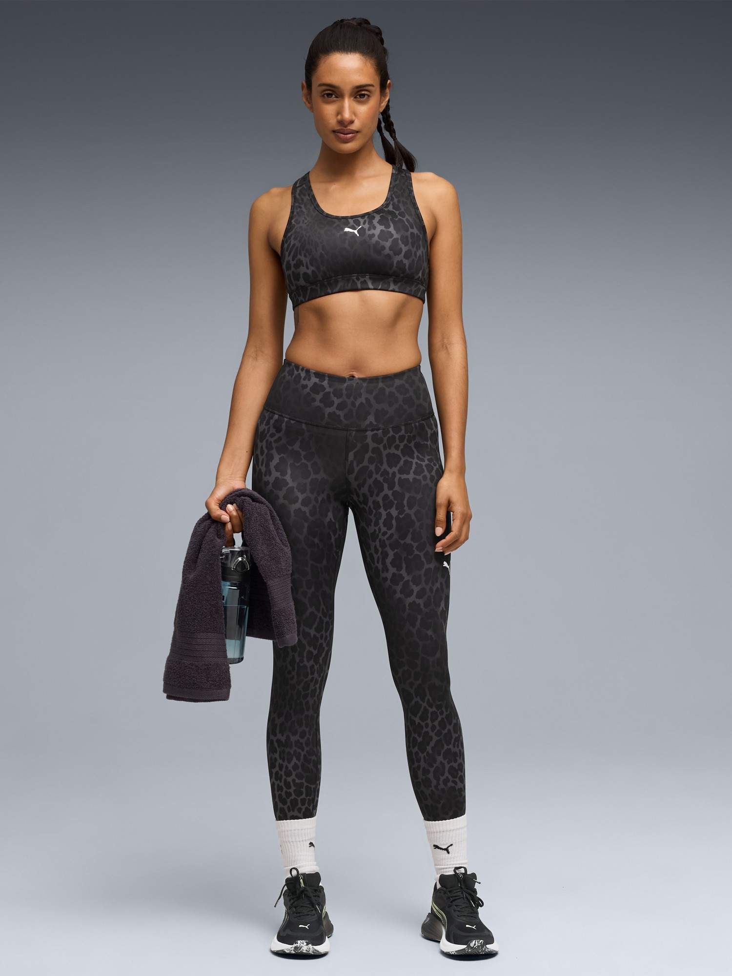 Бра женский Puma 4KEEPS Bra - Padded - Spotted Haze черный 52851101 изображение 4