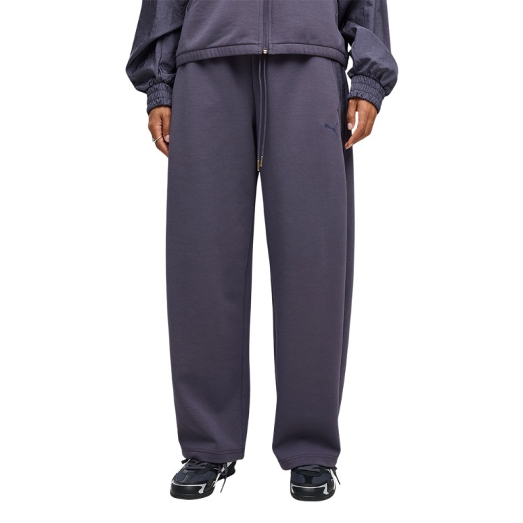 Брюки женские Puma HER Relaxed DK Barrel Leg Pants темно-синие 69402435