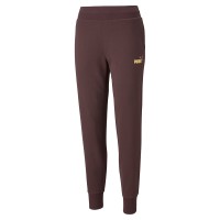 Штани жіночі Puma Ess+ Metallic Pants Fl Cl бордові 84613921  изображение 1