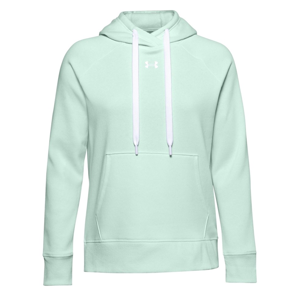 Толстовка жіноча Under Armour Rival Fleece Hb Hoodie блакитна 1356317-335 — фото 1