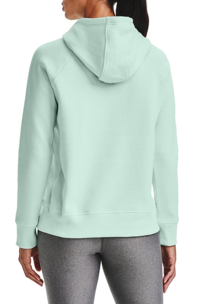 Толстовка жіноча Under Armour Rival Fleece Hb Hoodie блакитна 1356317-335 изображение 3