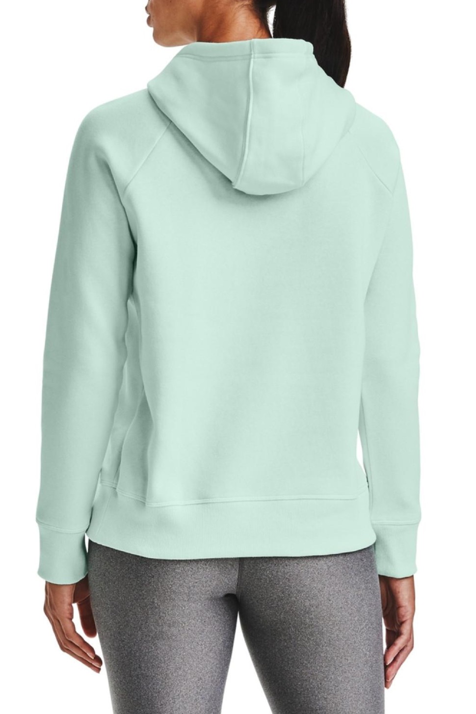 Толстовка жіноча Under Armour Rival Fleece Hb Hoodie блакитна 1356317-335 — фото 3