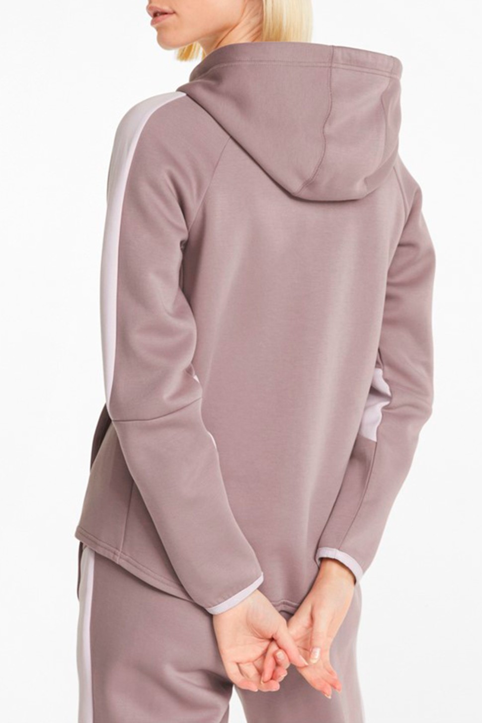 Толстовка жіноча Puma Evostripe Full-Zip Hoodie рожева 84707318  — фото 3