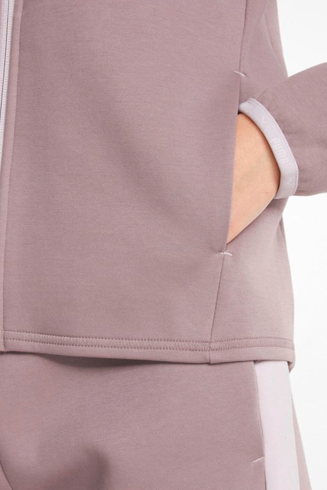 Толстовка жіноча Puma Evostripe Full-Zip Hoodie рожева 84707318  изображение 5