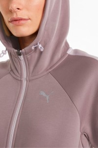 Толстовка жіноча Puma Evostripe Full-Zip Hoodie рожева 84707318  изображение 6