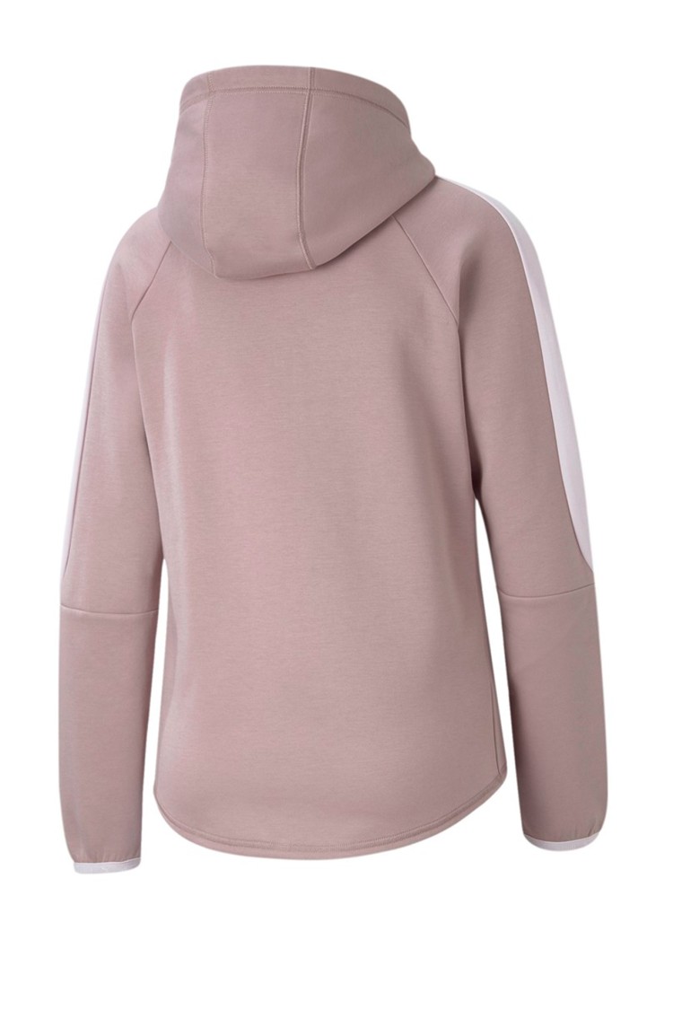 Толстовка жіноча Puma Evostripe Full-Zip Hoodie рожева 84707318  изображение 8