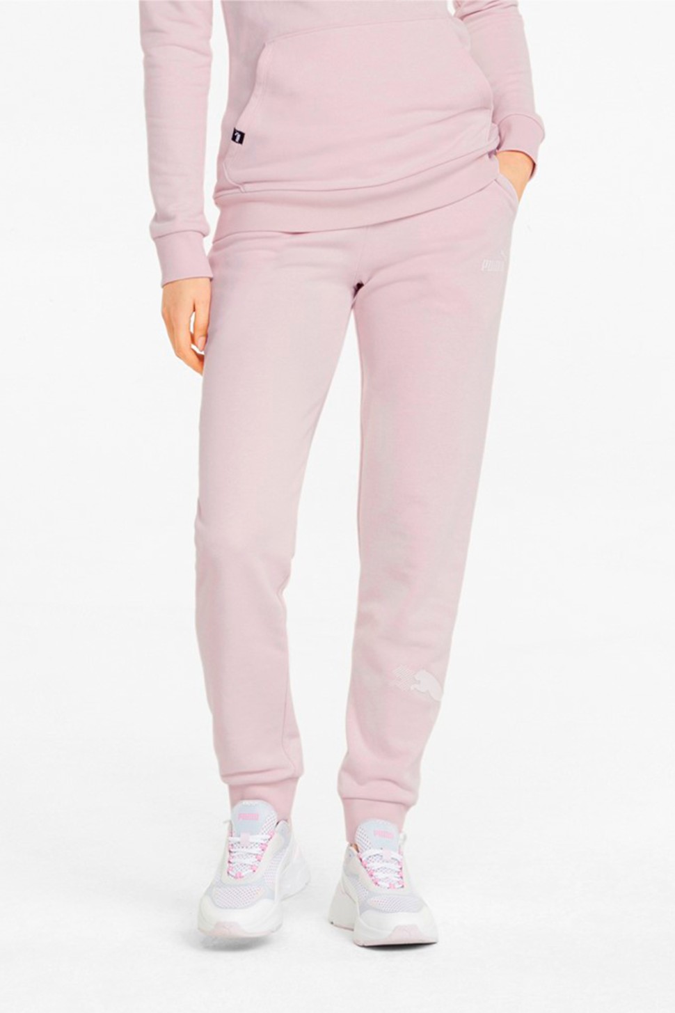 Штани жіночі Puma Power Graphic Pants рожеві 84711516 — фото 3