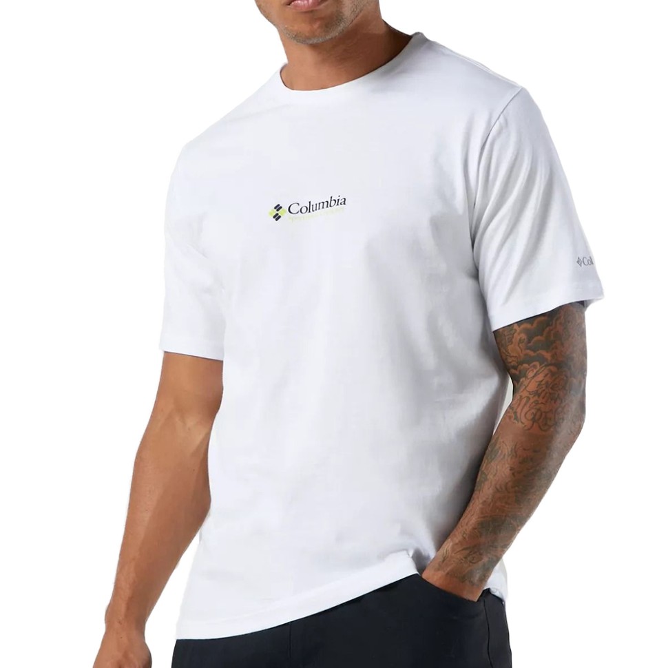 Футболка чоловіча Columbia CSC Basicogo™ Short Sleeve біла 1680051-108 — фото 1