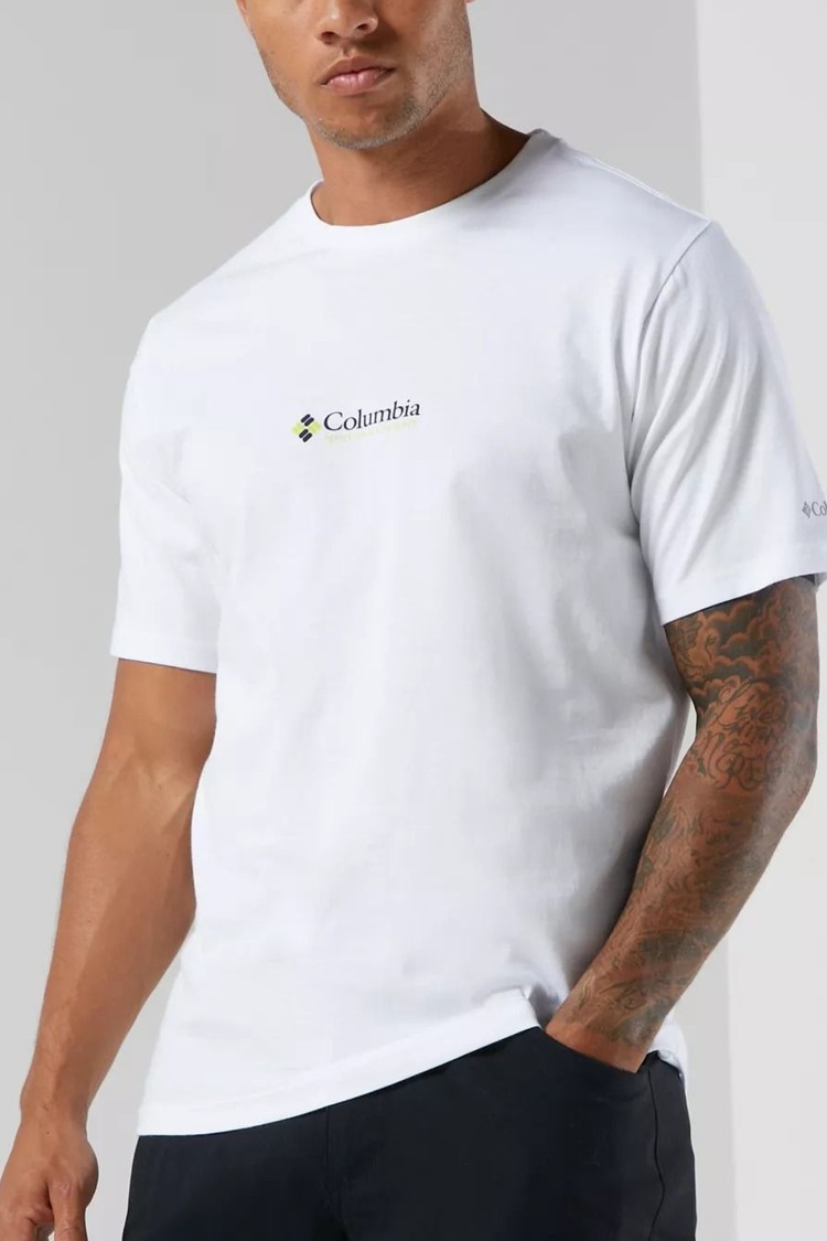 Футболка чоловіча Columbia CSC Basicogo™ Short Sleeve біла 1680051-108 изображение 2