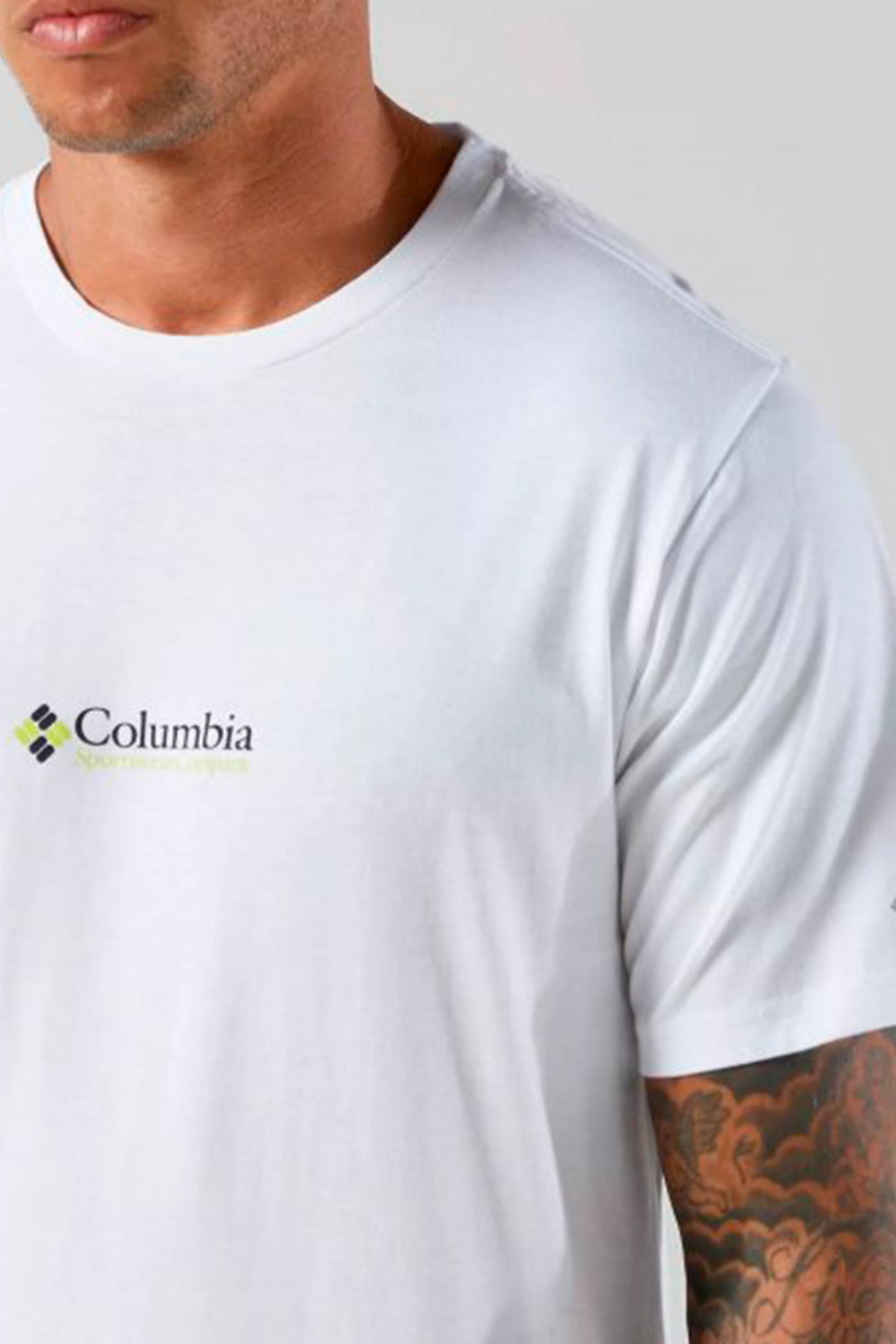 Футболка мужская Columbia CSC Basicogo™ Short Sleeve белая 1680051-108 изображение 4
