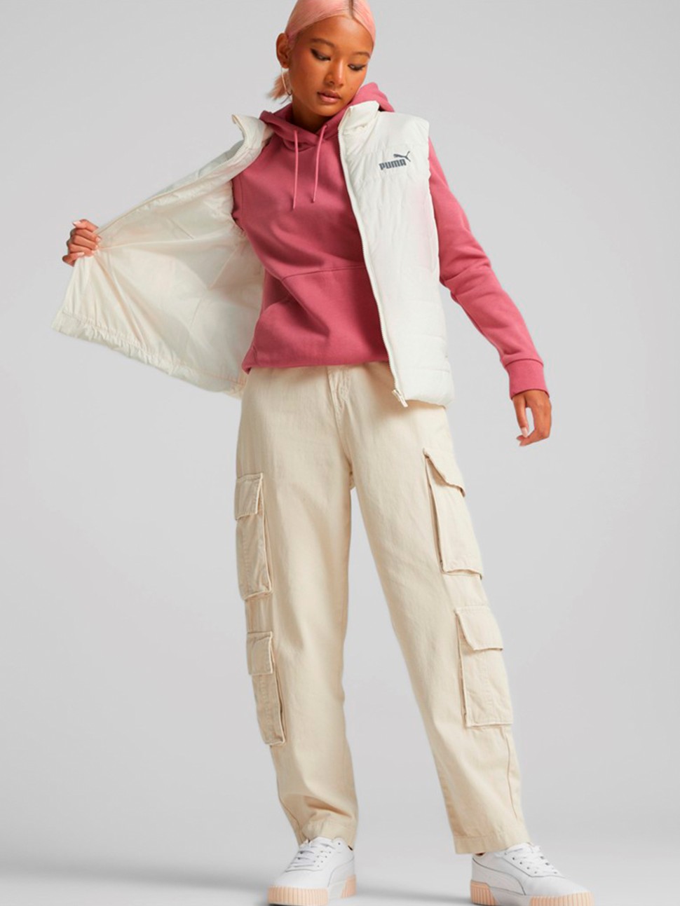 Жилет жіночий Puma ESS Padded Vest бежевий 84894165 — фото 5