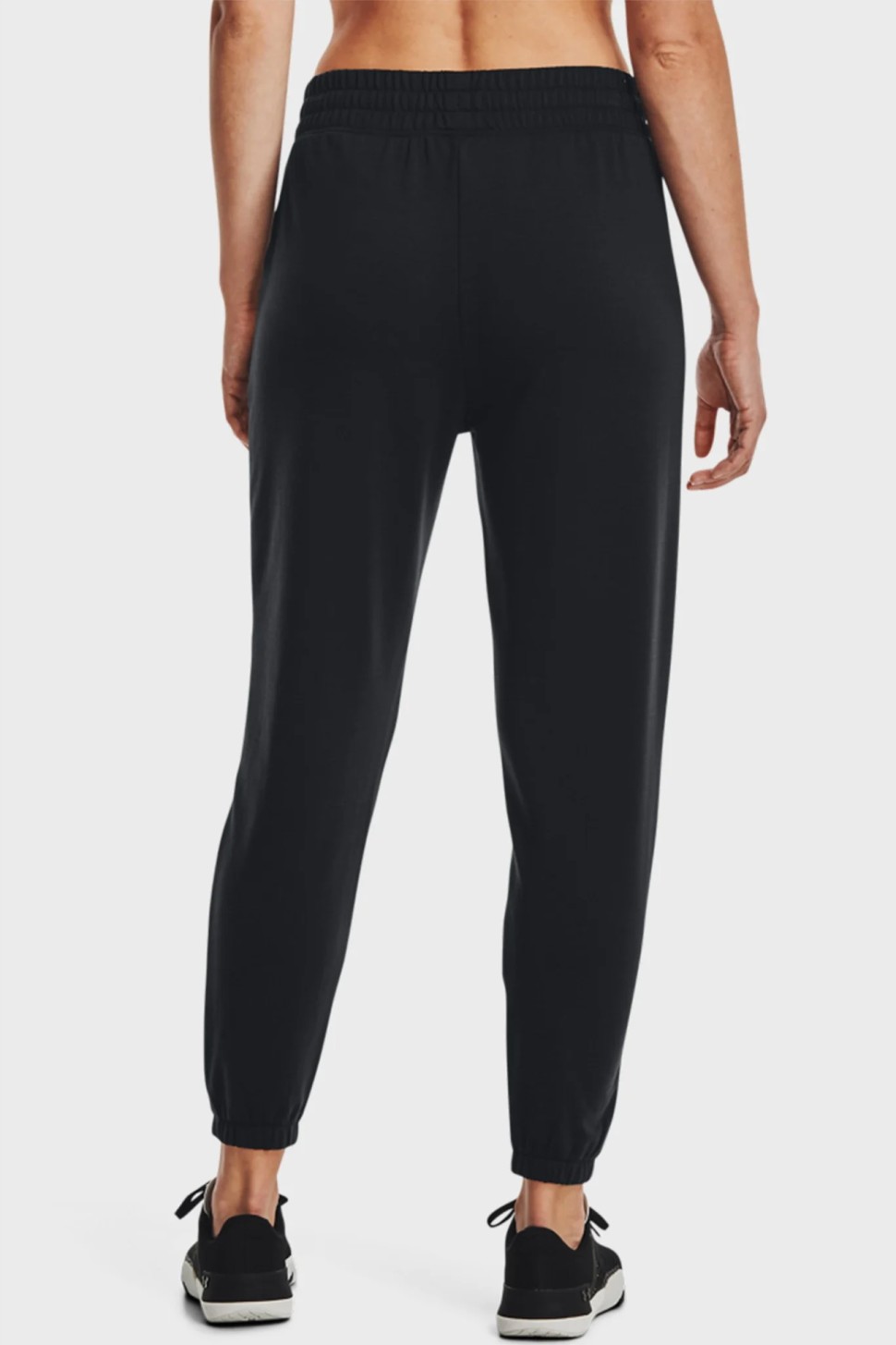 Штани жіночі Under Armour Rival Terry Jogger чорні 1369854-001 — фото 3