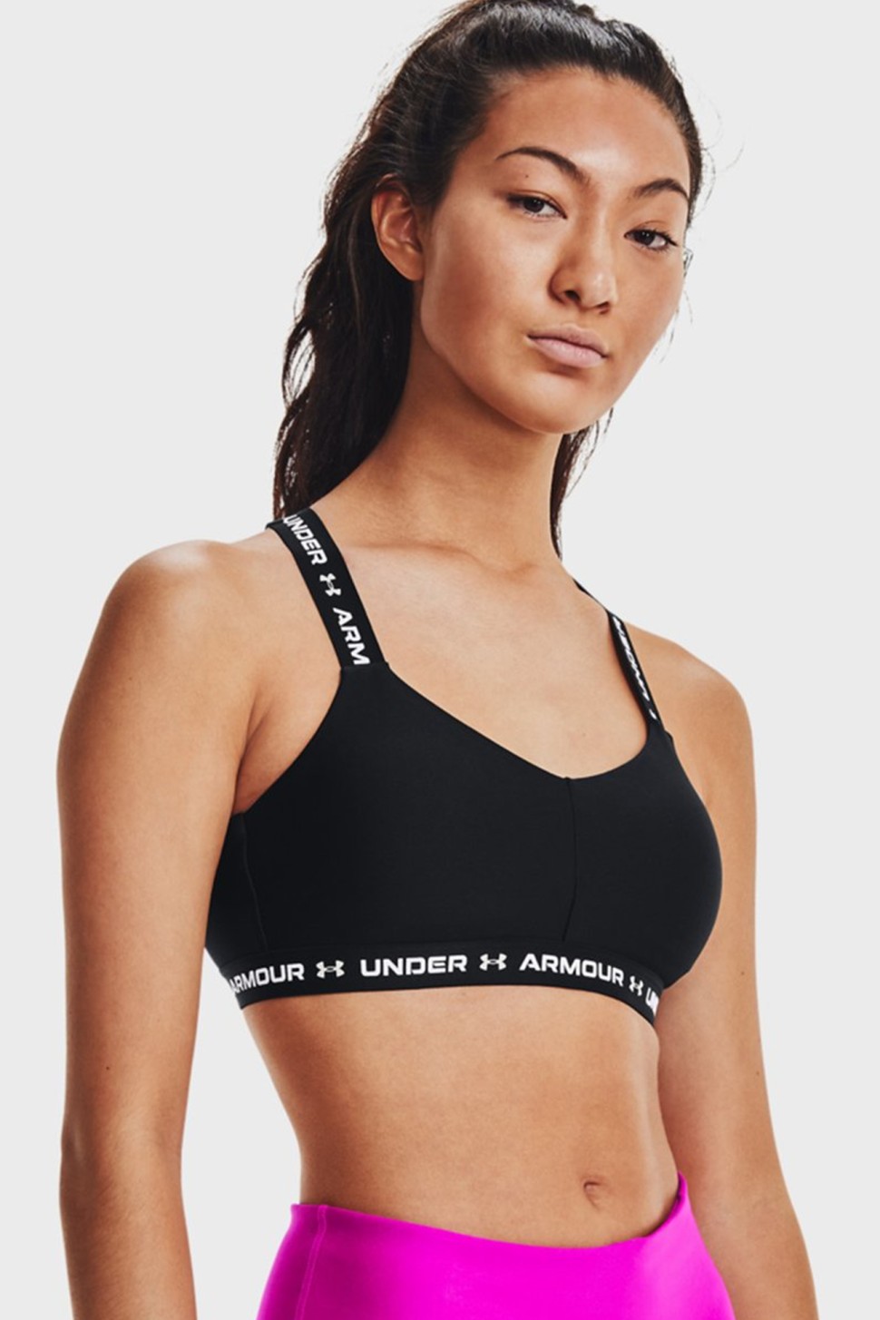 Бра жіночий Under Armour UA Crossback Low чорний 1361033-001 — фото 2