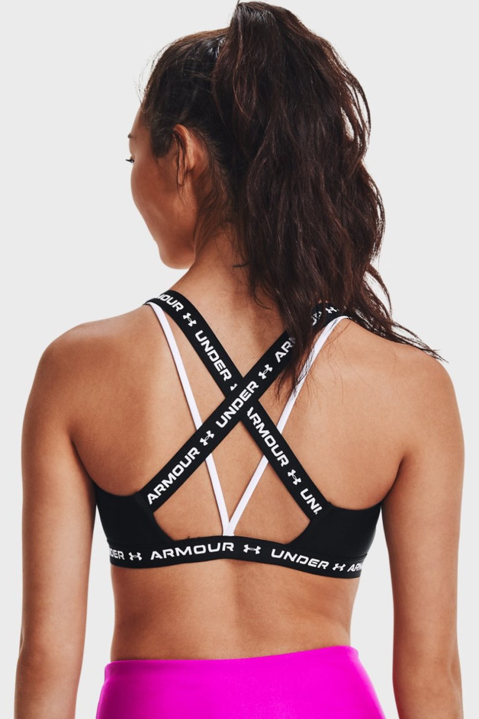 Бра жіночий Under Armour UA Crossback Low чорний 1361033-001 — фото 3