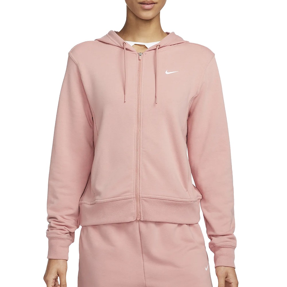 Толстовка женская Nike W NK ONE DF FZ HOODIE LBR розовая FB5198-618 изображение 1
