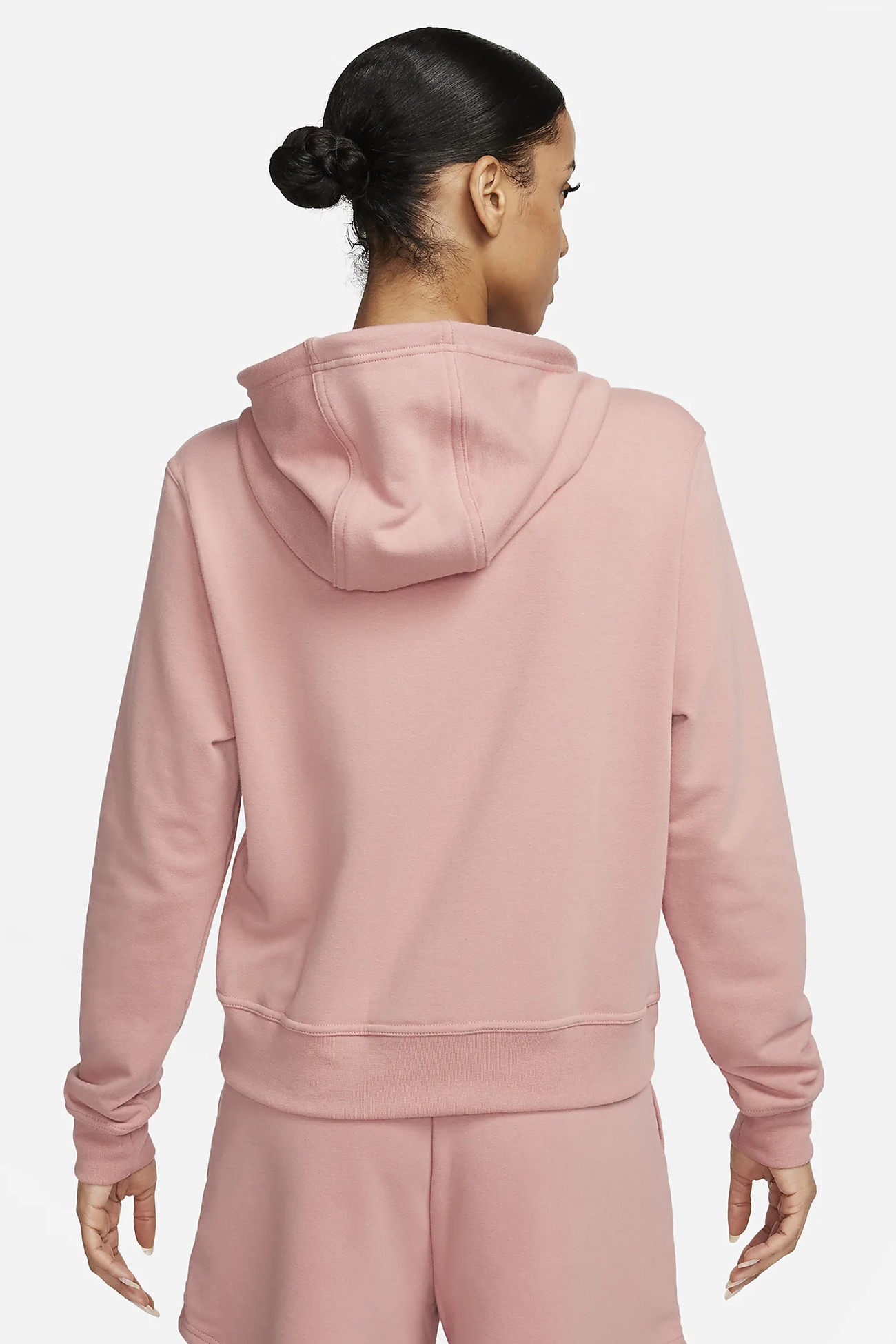 Толстовка женская Nike W NK ONE DF FZ HOODIE LBR розовая FB5198-618 изображение 3
