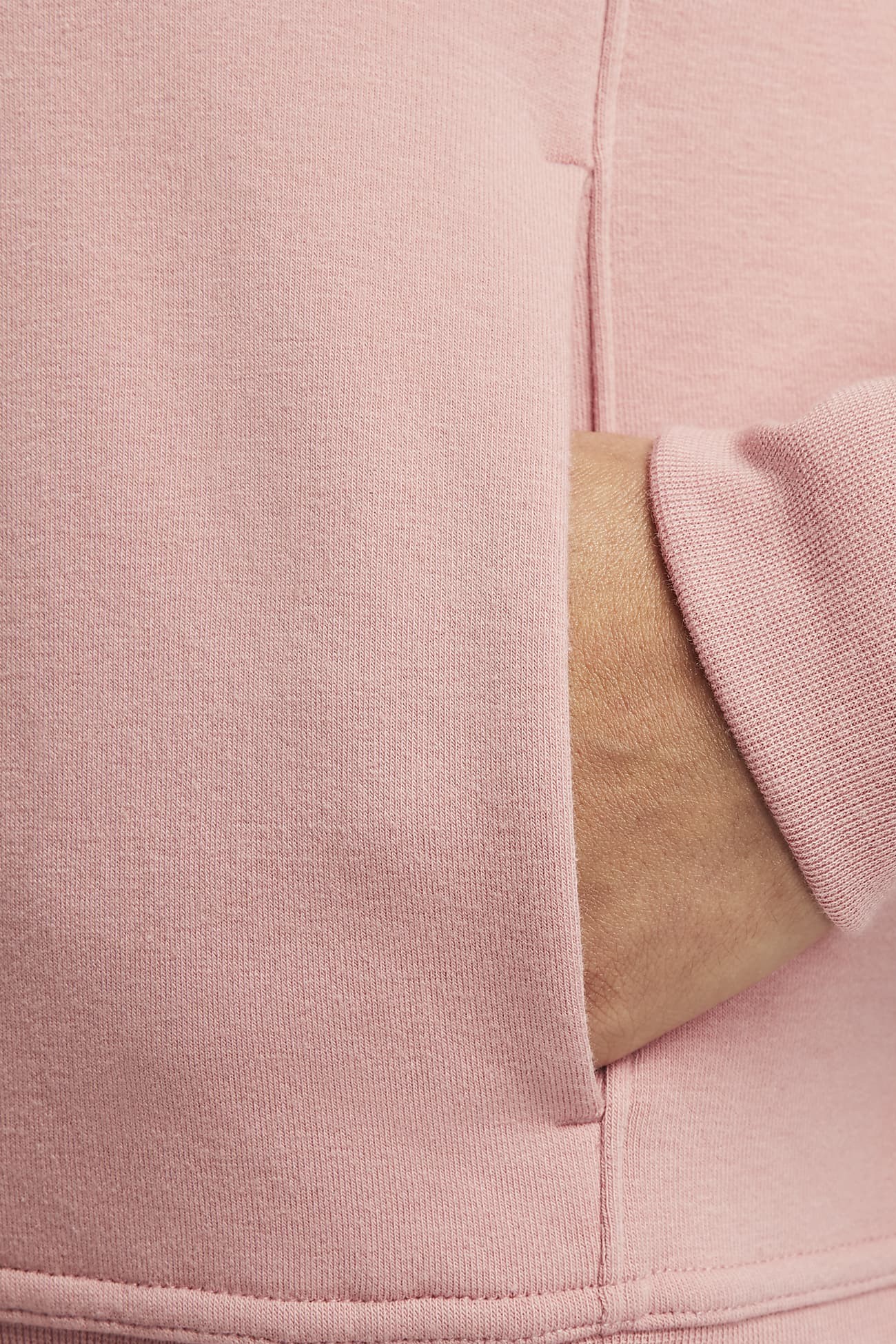 Толстовка женская Nike W NK ONE DF FZ HOODIE LBR розовая FB5198-618 изображение 5