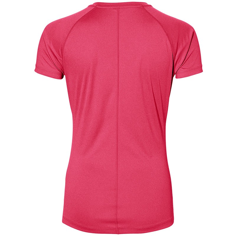 Футболка женская Asics Stripe SS Top розовая 141224-0699 — фото 2 — Sport City Футболка женская Asics Stripe SS Top розовая 141224-0699 — фото 2