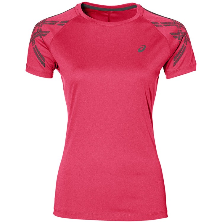 Футболка женская Asics Stripe SS Top розовая 141224-0699 изображение 1