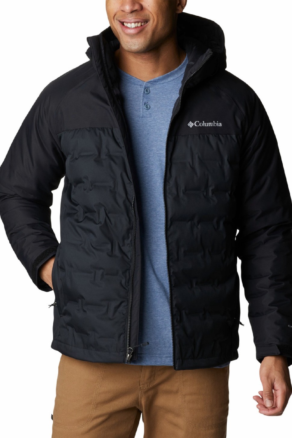 Куртка чоловіча Columbia Grand Trek™ II Down Hooded Jacket чорна 2008291-010 — фото 7