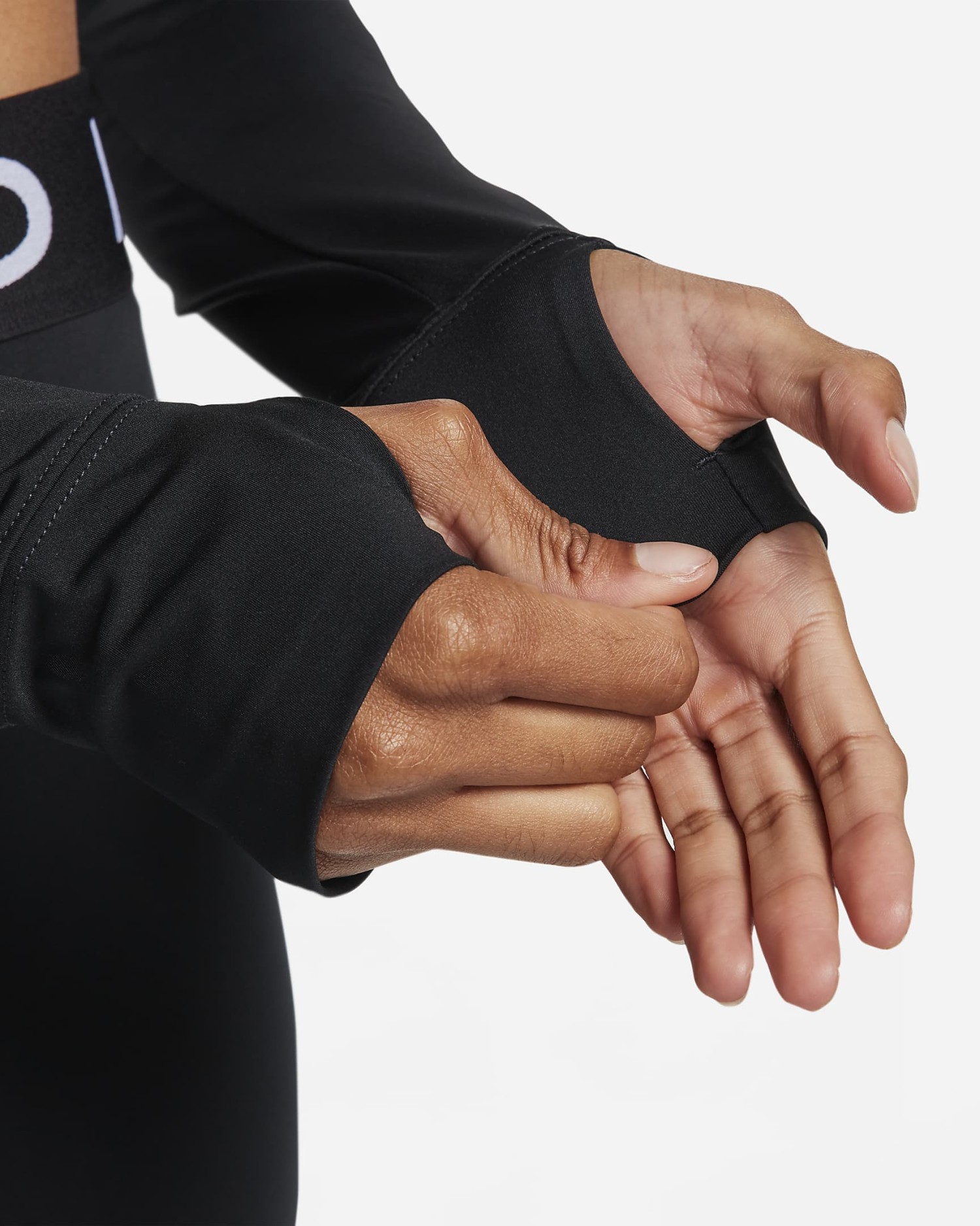 Футболка женская Nike NIKE PRO DF 365 CROP LS черная FV5484-010 изображение 5