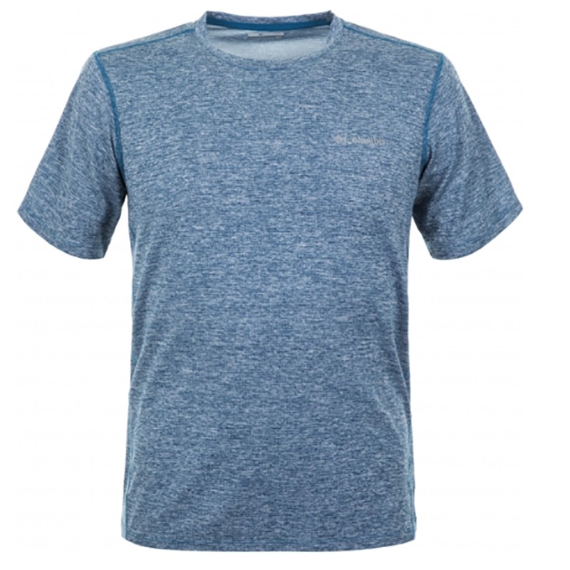 Футболка мужская Columbia Deschutes Runner голубая 1711781-483 — Sport City Футболка мужская Columbia Deschutes Runner голубая 1711781-483