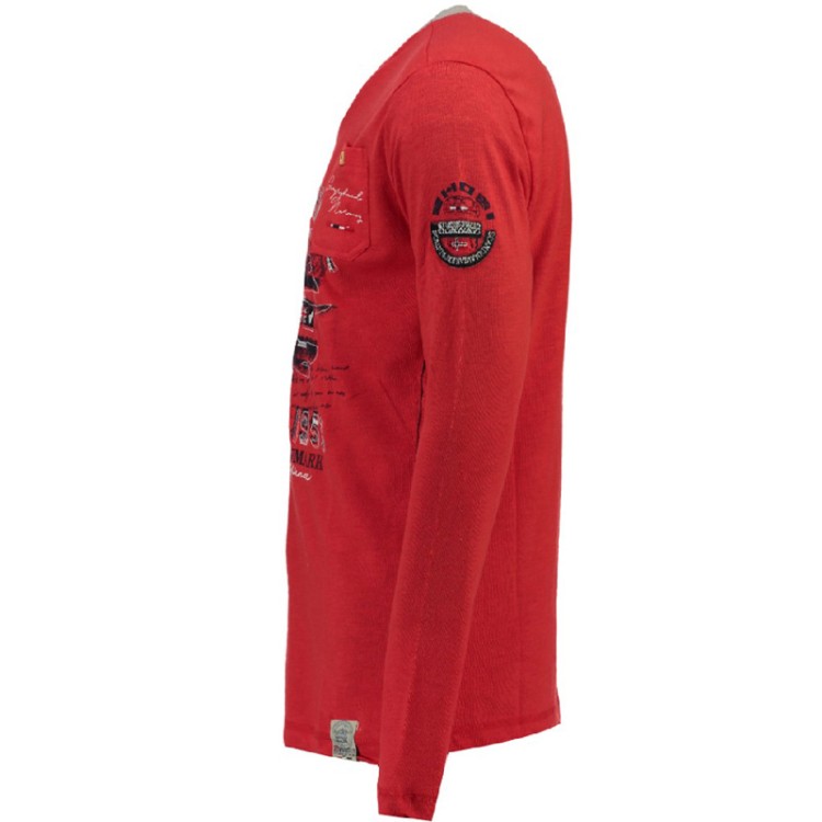Футболка чоловіча Geographical Norway червона WP334H-650 изображение 3
