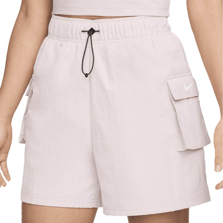 Шорты женские Nike W NSW ESSNTL WVN HR SHORT бежевые DM6247-019 изображение 1