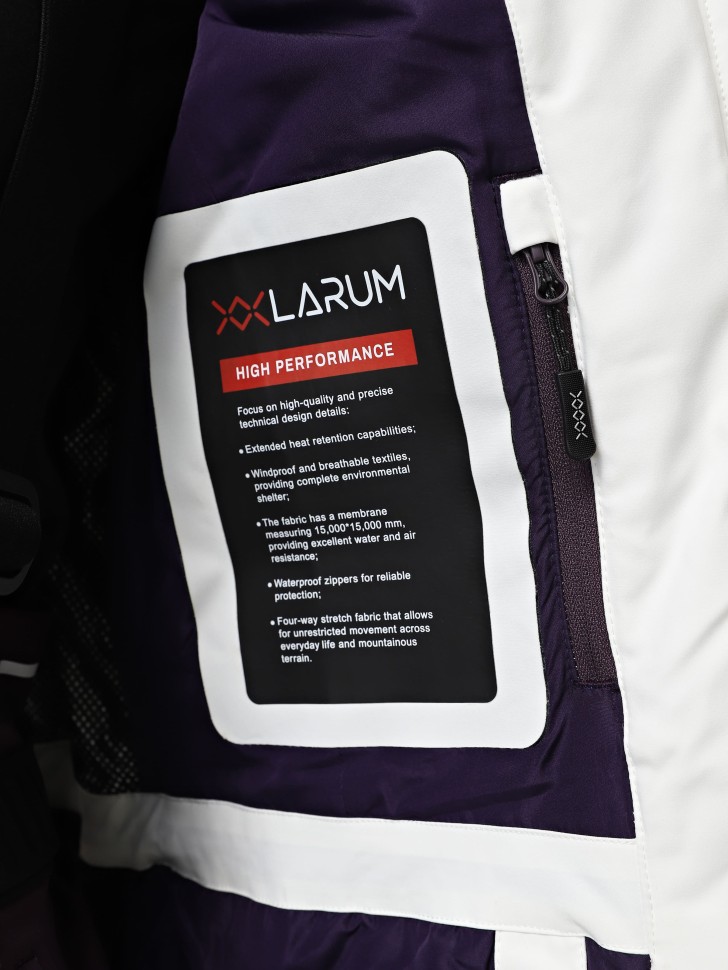 Куртка жіноча Larum Andes біла 554508-100 изображение 5