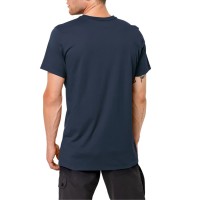 Футболка чоловіча Jack Wolfskin Brand Logo T синя 1807261-1010 изображение 2