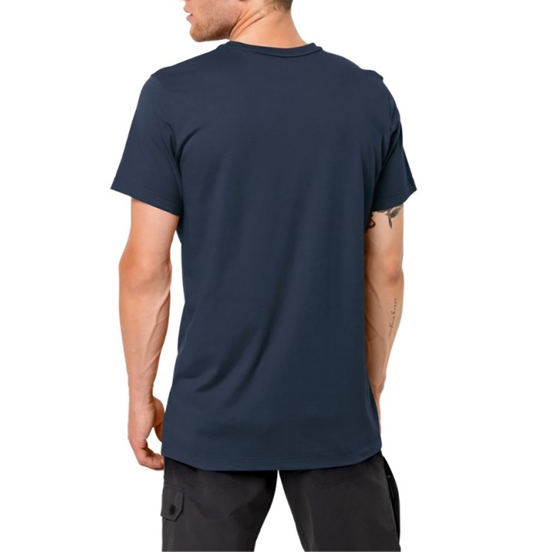 Футболка чоловіча Jack Wolfskin Brand Logo T синя 1807261-1010 изображение 2