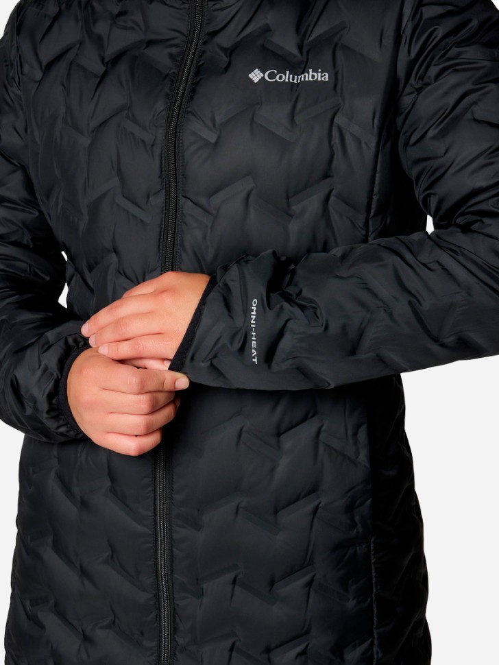 Куртка женская Columbia Delta Ridge™ II Long Down Jacket черная 2088211-010 изображение 9