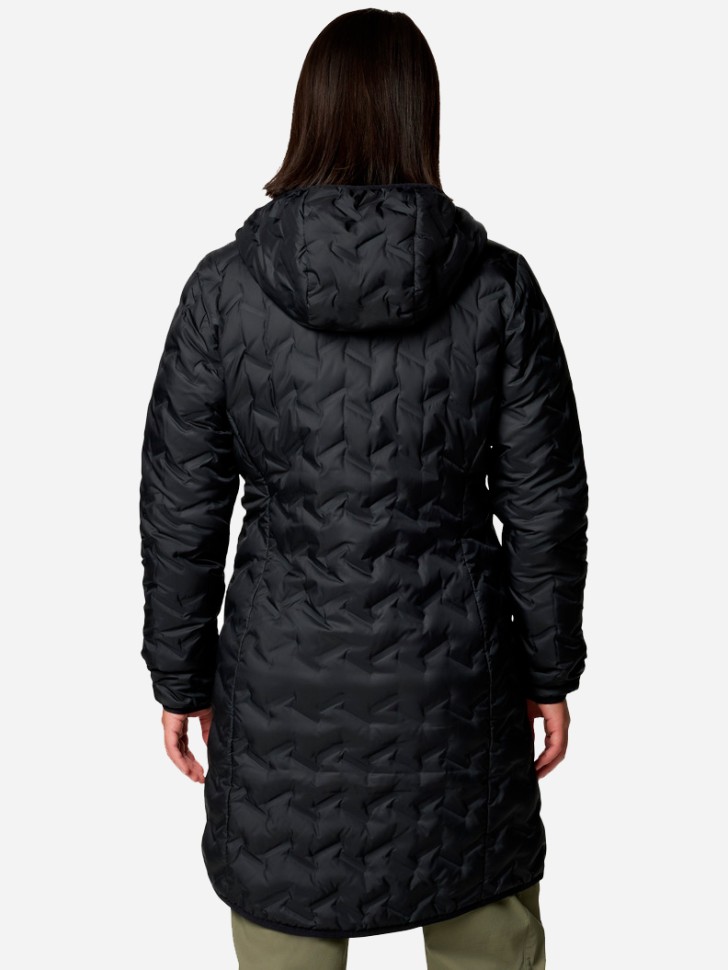 Куртка женская Columbia Delta Ridge™ II Long Down Jacket черная 2088211-010 изображение 5