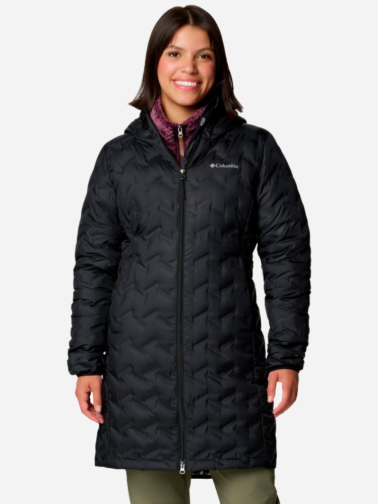 Куртка женская Columbia Delta Ridge™ II Long Down Jacket черная 2088211-010 изображение 2