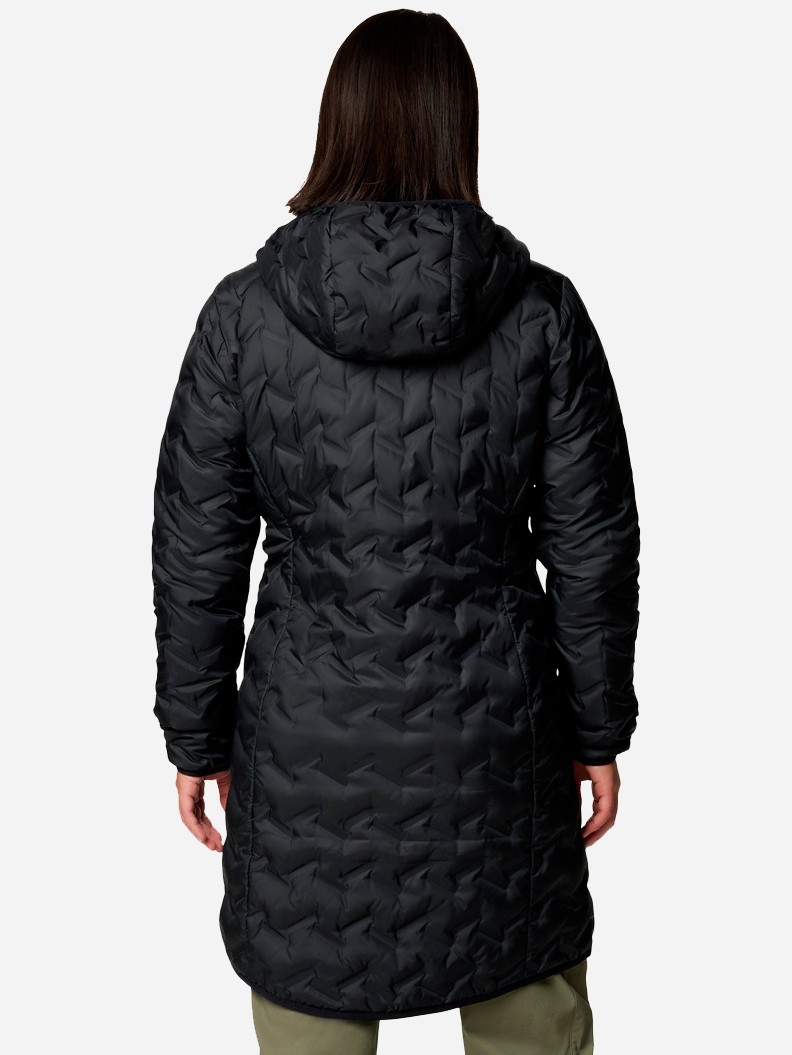 Куртка жіноча Columbia Delta Ridge™ II Long Down Jacket чорна 2088211-010 — фото 5