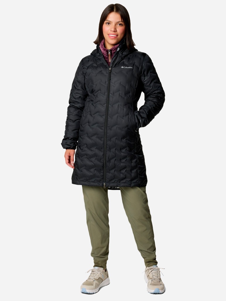 Куртка женская Columbia Delta Ridge™ II Long Down Jacket черная 2088211-010 изображение 7