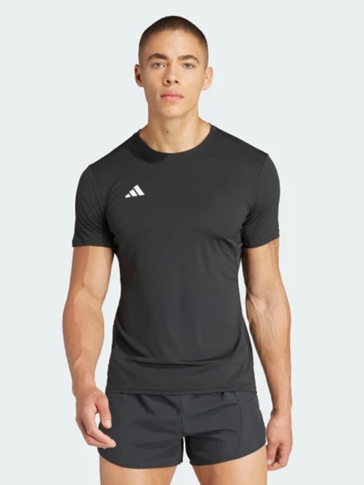 Футболка мужская Adidas ADIZERO E TEE черная IN1156 изображение 2